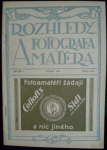 ROZHLEDY FOTOGRAFA AMATÉRA 1929/6