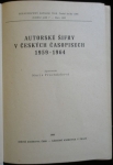 AUTORSKÉ ŠIFRY V ČESKÝCH ČASOPISECH 1959-1964