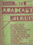 DAVIS NO. 16 BROADCAST ALBUM