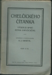 CHELČICKÉHO ČÍTANKA