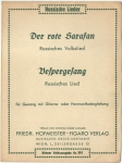 DER ROTE SARAFAN / VESPERGESANG