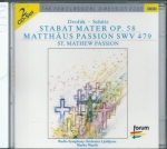 DVOŘÁK - STABAT MATER OP. 58/SCHÜTZ - MATTHÄUS PASSION SWV 479