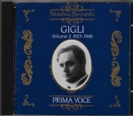 PRIMA VOCE: GIGLI – VOLUME 2 1925-1940
