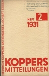 KOPPERS MITTEILUNGEN - 2/1931