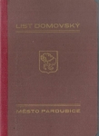 LIST DOMOVSKÝ MĚSTA PARDUBICE