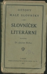 SLOVNÍČEK LITERÁRNÍ