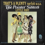 THE POINTER SISTERS – THAT`S A PLENTY / SURFEIT U.S.A. / LITTLE PONY