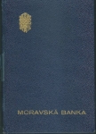 MORAVSKÁ BANKA - VKLADNÍ KNÍŽKA