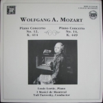 WOLFGANG A. MOZART - PIANO CONCERTO NO. 12, K 414, PIANO CONCERTO NO. 14, K. 449