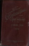 WIENER MEDIZINAL-KALENDER UND REZEPT-TASCHENBUCH FÜR PRAKTISCHE ÄRTZE