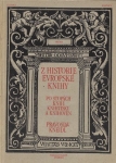 Z HISTORIE EVROPSKÉ KNIHY
